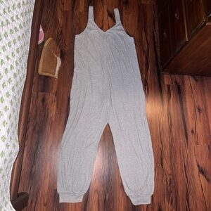 Eberjey Gray Ribbed jumpsuit
